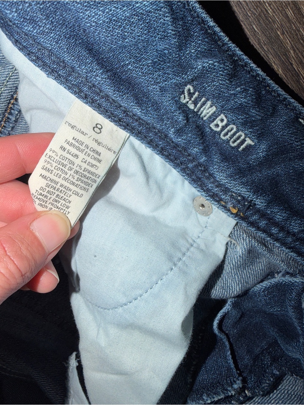 American Eagle Slim Boot Jeans Size 8 Regular Stretch Medium Wash